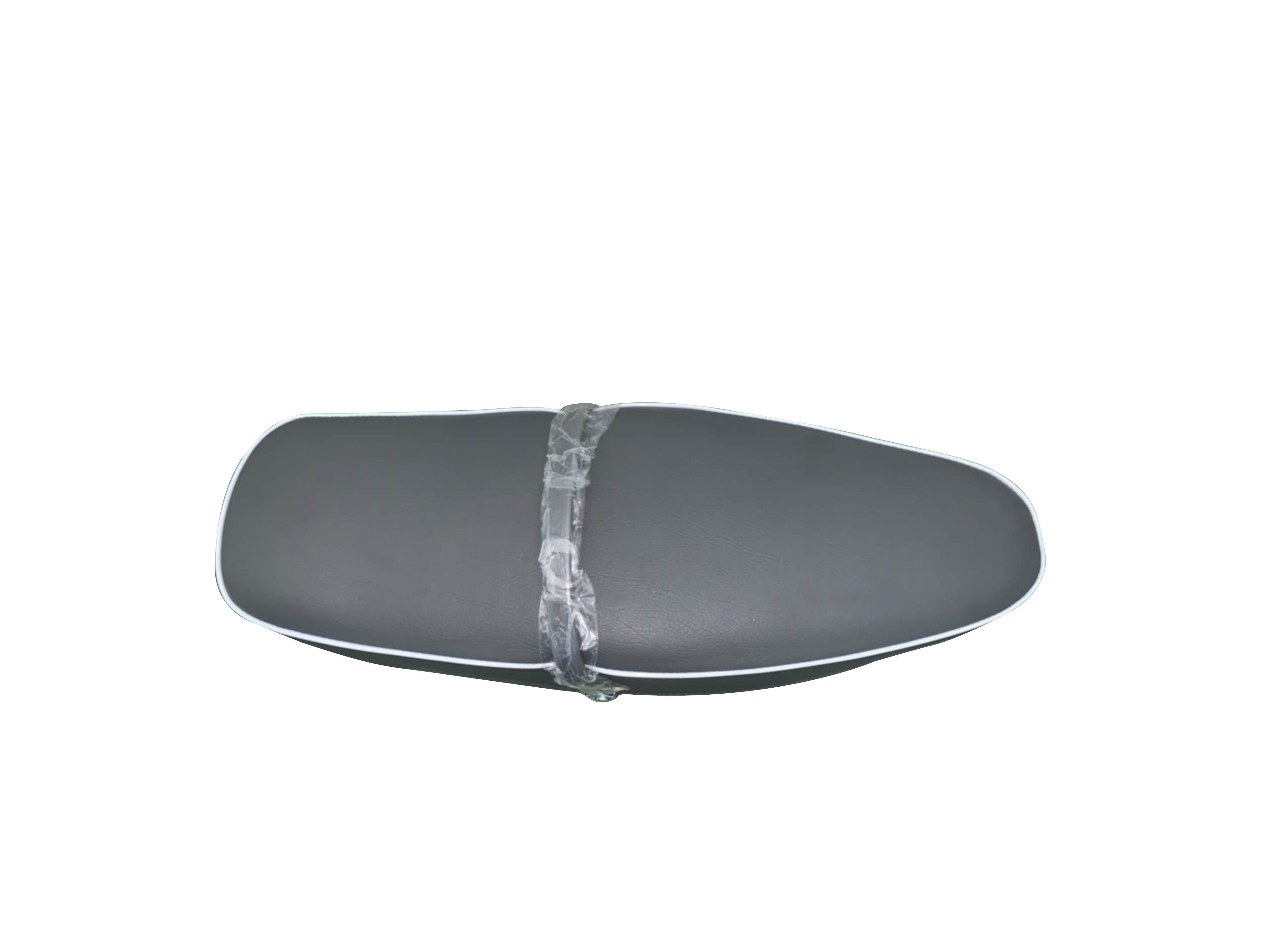 Sella in eco-pelle colore grigio bordo bianco Vespa 125 Primavera 
