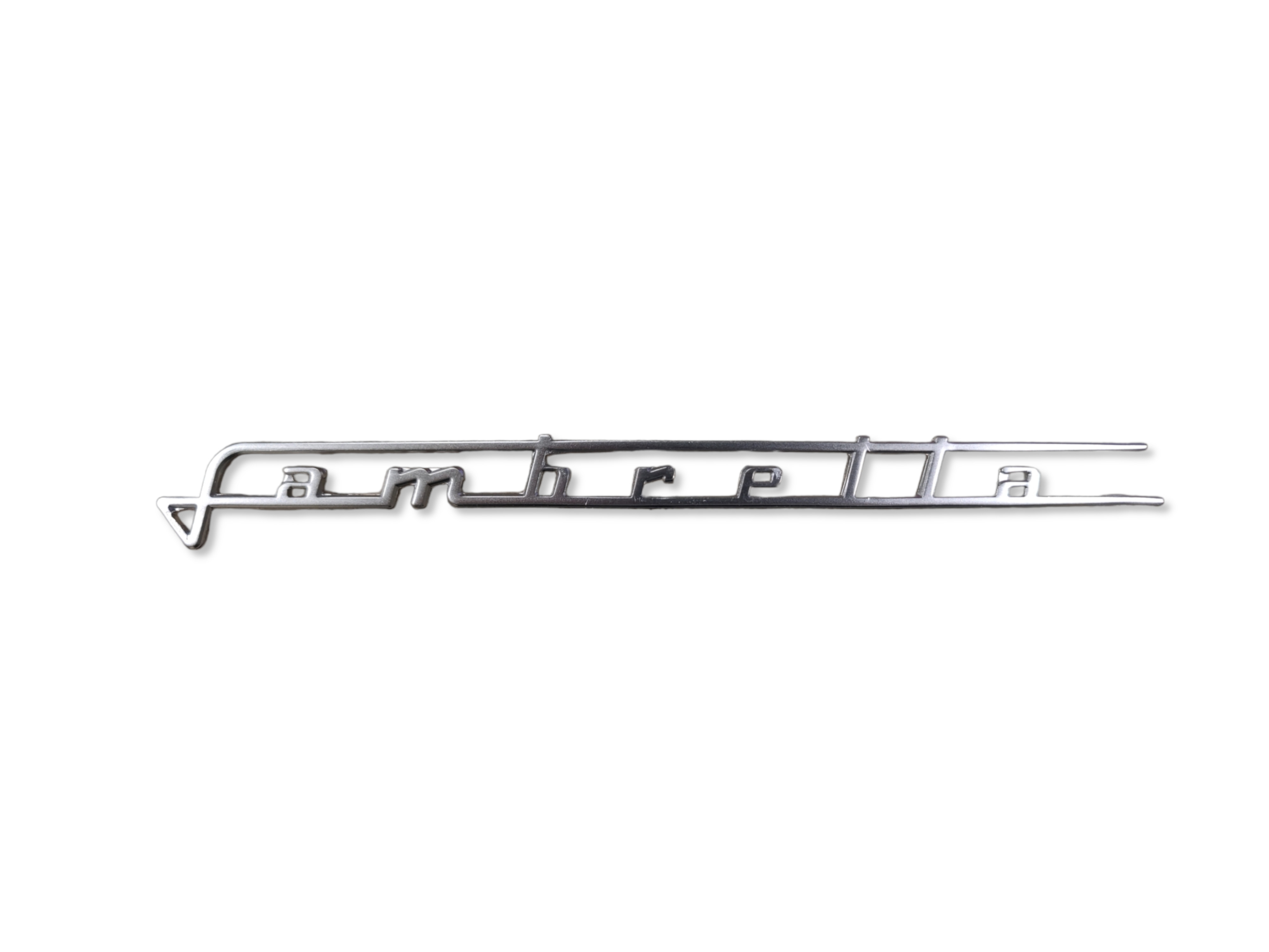 Targhetta Lambretta traforata in alluminio per scocca laterale