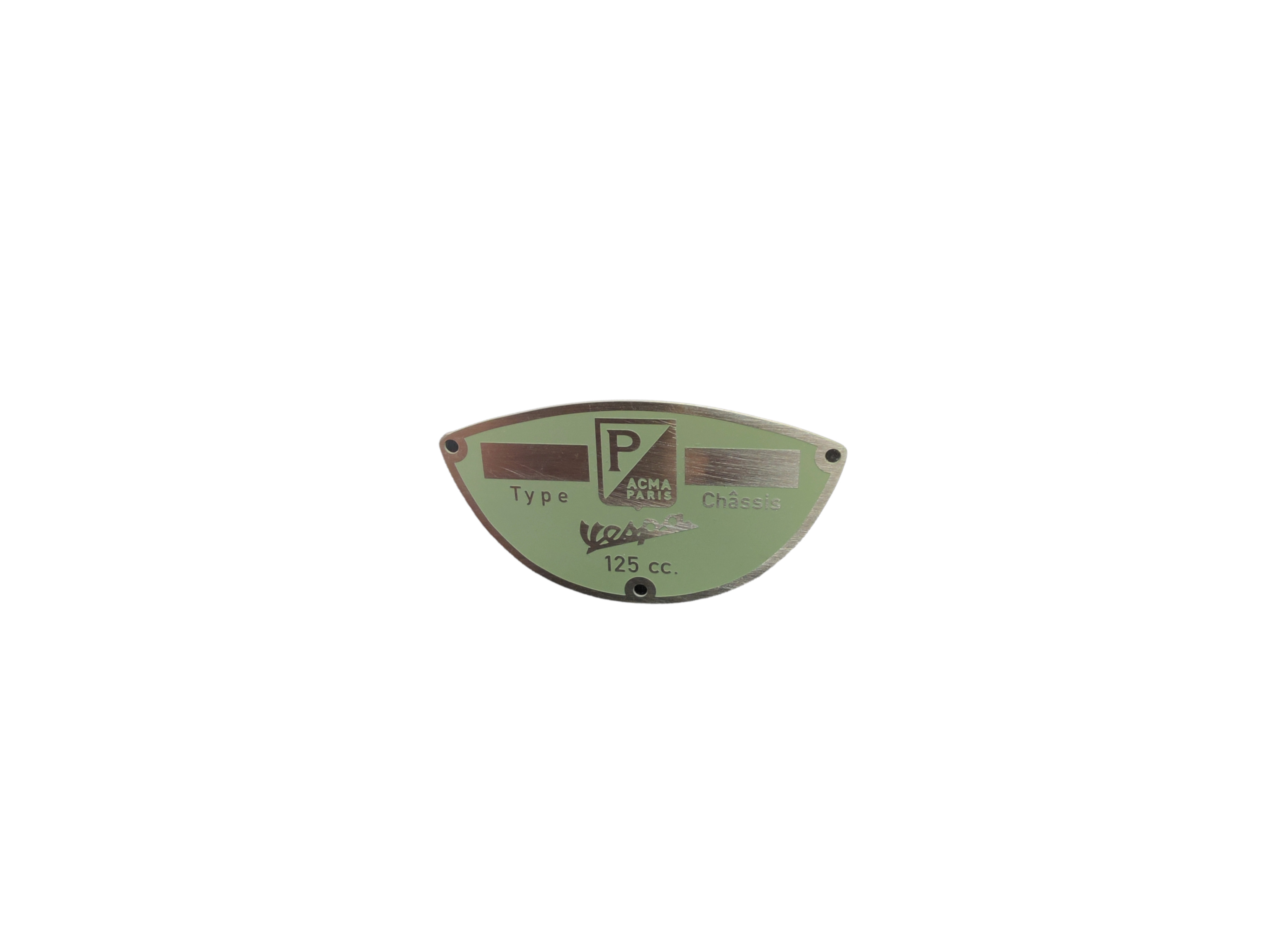 Piastra ACMA PARIS 3 fori per Vespa 